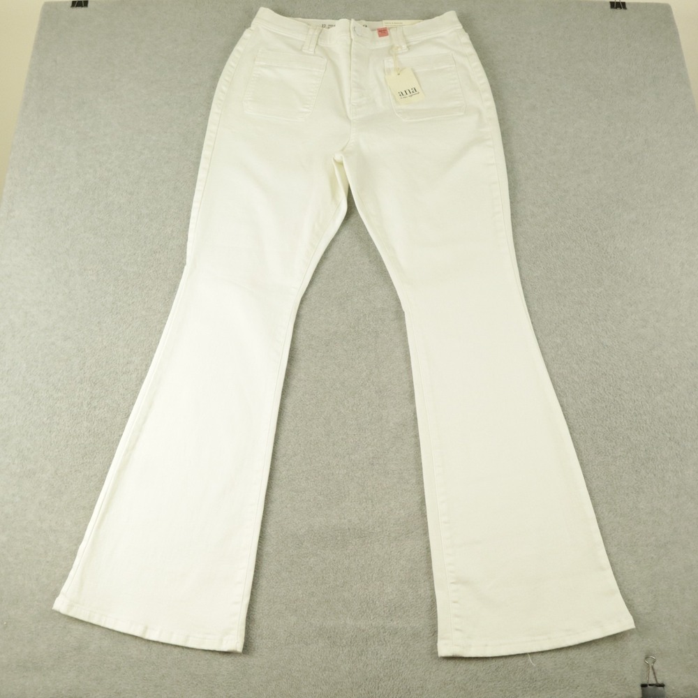 a.n.a White Flare Wide Leg Jeans